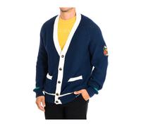 La Martina - Pull en Maille à Manches Longues - Homme - Pulls - Bleu - Taille: L
