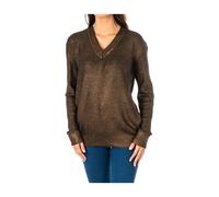 La Martina - Pull en maille col en V - Femme - Pulls - Brun - Taille: 40 FR