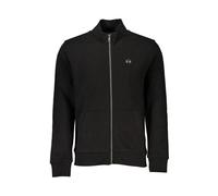 La Martina - Pull noir à fermeture éclair avec détail brodé - Homme - Sweatshirts et sweats à capuche - Noir - Taille: M