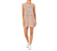 La Martina - Robe Marron-Beige Sans Manches avec Logo Brodé - Femme - Robes - Multicolore - Taille: 40 FR
