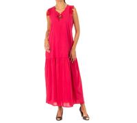 La Martina - Robe Maxi Sans Manches avec Détails en Dentelle - Femme - Robes - Rose - Taille: 36 FR
