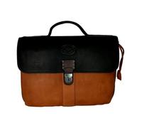La Martina - Sac Messager en Cuir Serviette - Femme - Sacs - Brun - Taille: ONE Size
