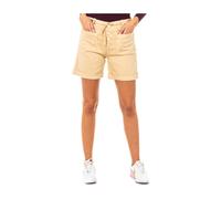 La Martina - Short Rouge avec Ceinture Ajustable - Femme - Shorts - Beige - Taille: W30