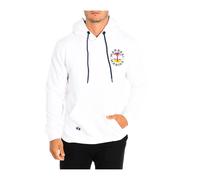 La Martina - Sweat à capuche avec logo brodé - Homme - Sweatshirts et sweats à capuche - Blanc - Taille: S