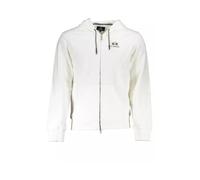 La Martina - Sweat à Capuche Blanc avec Fermeture Éclair - Homme - Sweatshirts et sweats à capuche - Blanc - Taille: L