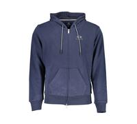 La Martina - Sweat à Capuche ZipUp Bleu Logo Imprimé - Homme - Sweatshirts et sweats à capuche - Bleu - Taille: 2XL