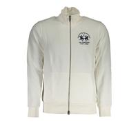La Martina - Sweat Homme à Fermeture Éclair Blanc Brodé - Homme - Sweatshirts et sweats à capuche - Blanc - Taille: L