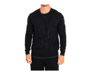 La Martina - SweaT-shirt en jersey à manches longues - Homme - Sweatshirts et sweats à capuche - Noir - Taille: L