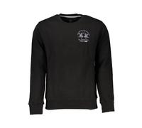 La Martina - SweaT-shirt en Molleton Élégant avec Col Rond - Homme - Sweatshirts et sweats à capuche - Noir - Taille: L