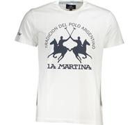 La Martina T-shirt à manches courtes Logo imprimé Col rond Coupe normale : Taille - M Taille : M