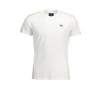 La Martina - T-shirt élégant avec broderie - Homme - Tops - Blanc - Taille: XL