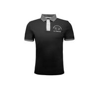 La Martina T-Shirt 'MAP005' gris / noir / blanc, Taille XL