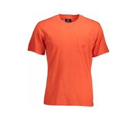 La Martina - Tee-shirt rose élégant brodé avec poche - Homme - Tops - Orange - Taille: M