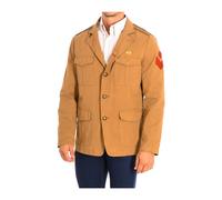 La Martina - Veste Coupe Standard à Col Revers - Homme - Vestes - Brun - Taille: S