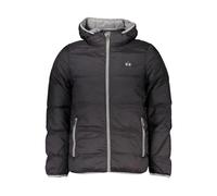 La Martina - Veste rembourrée noire à capuche avec broderie - Homme - Vestes - Noir - Taille: S