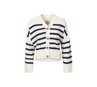 La Martina WCS001YC046S0074 Veste Tricotée Femme Coton Blanc Boutons