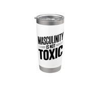 La masculinité n'est pas toxique Les hommes forts s'autonomisent mutuellement Gobelet isotherme en acier inoxydable double paroi