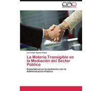 La Materia Transigible En La Mediación Del Sector Público