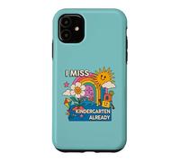 La Maternelle me Manque, C'est déjà Le dernier Jour d'école | Retro Groovy Coque pour iPhone 11
