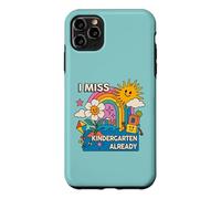 La Maternelle me Manque, C'est déjà Le dernier Jour d'école | Retro Groovy Coque pour iPhone 11 Pro Max