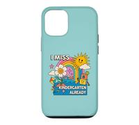 La Maternelle me Manque, C'est déjà Le dernier Jour d'école | Retro Groovy Coque pour iPhone 12/12 Pro