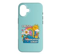 La Maternelle me Manque, C'est déjà Le dernier Jour d'école | Retro Groovy Coque pour iPhone 16