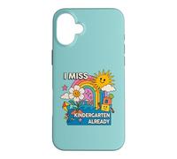 La Maternelle me Manque, C'est déjà Le dernier Jour d'école | Retro Groovy Coque pour iPhone 16 Plus
