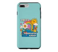 La Maternelle me Manque, C'est déjà Le dernier Jour d'école | Retro Groovy Coque pour iPhone 7 Plus/8 Plus