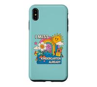 La Maternelle me Manque, C'est déjà Le dernier Jour d'école | Retro Groovy Coque pour iPhone XS Max