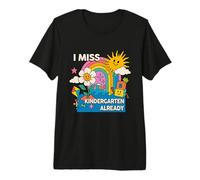 La Maternelle me Manque, C'est déjà Le dernier Jour d'école | Retro Groovy T-Shirt Haut de Gamme
