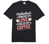 La maternité alimentée par l'amour et alimentée par Le café | Busy Mom Life Comfort Colors Adult Heavyweight T-Shirt