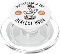 La maternité est la réalité de Funny Mama Goose Needs Coffee PopSockets PopGrip pour MagSafe