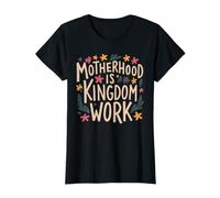 La maternité est Une œuvre du Royaume, Maman chrétienne, Foi Florale T-Shirt