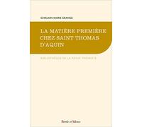 La matière première chez saint Thomas d'Aquin