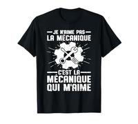 La Mécanique M'Aime Humour Mécano Voiture Moto Homme Cadeau T-Shirt