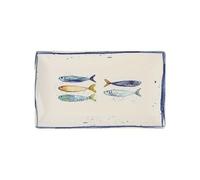 La Mediterránea Assiette de présentation 25x15cm Peixe 6 pièces