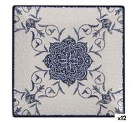 La Mediterránea Lot de 12 assiettes à dessert Rosetta 18 x 18 x 2 cm