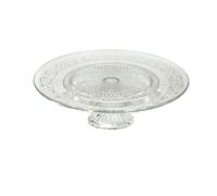 La Mediterránea Plat à gâteaux et Biscuits en Verre 33 x 33 x 9,5 cm (6 unités)