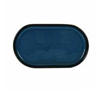 La Mediterránea Plateau à goûter Chester Bleu Ovale 25,3 x 13,5 x 2,6 cm (12 unités)