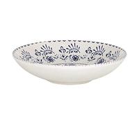 La Mediterránea S2206819 Assiette Hondo, Blur Monaco Brillant Porcelaine 21 x 5,3 cm, Blanc