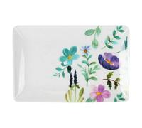 La Mediterránea Sakura Lot de 24 Plateaux à goûter en mélamine Brillante 20 x 13 x 2 cm