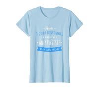 La Meilleure Anesthésiste du Monde Humour fête Anesthésie T-Shirt, Femme, Bleu Céleste, 3XL