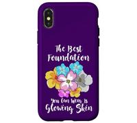 La Meilleure Base de Teint est Glowing Skin Funny Estheticians Coque pour iPhone X/XS