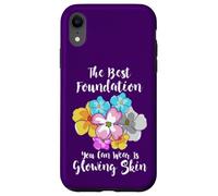 La Meilleure Base de Teint est Glowing Skin Funny Estheticians Coque pour iPhone XR