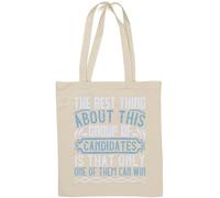 La meilleure chose à propos de ce groupe de candidats est que seul l'un d'entre eux peut gagner un sac fourre-tout en coton naturel blanc