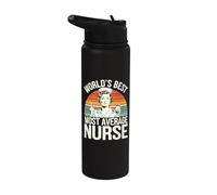 La meilleure clinique d'infirmière la plus moyenne au monde Stainless Steel Insulated Water Bottle