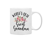 La Meilleure Fleur Arrière-Grand-Mère Du Monde Tasse Pratiques Tasses Avec Poignée Tasse À Café Pour Thé Petit Déjeuner Famille 330Ml