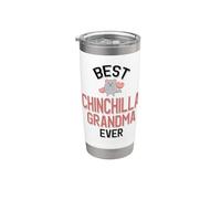La meilleure grand-mère chinchilla de tous les temps Gobelet isotherme en acier inoxydable double paroi