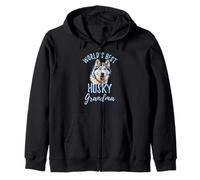 La Meilleure Grand-mère Husky du Monde, Mignon Petit Chien Husky sibérien Sweat à Capuche