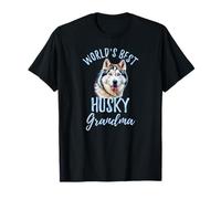 La Meilleure Grand-mère Husky du Monde, Mignon Petit Chien Husky sibérien T-Shirt